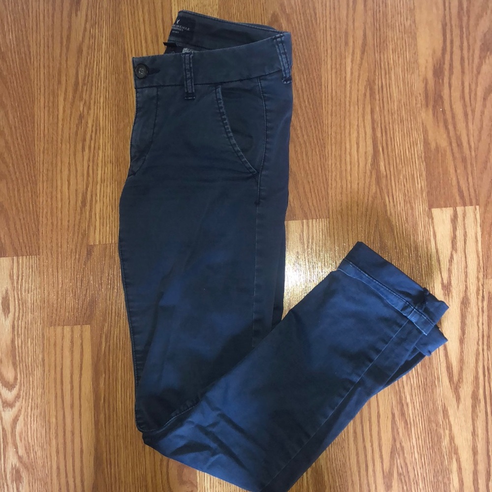 BLUE CHINO PANTS